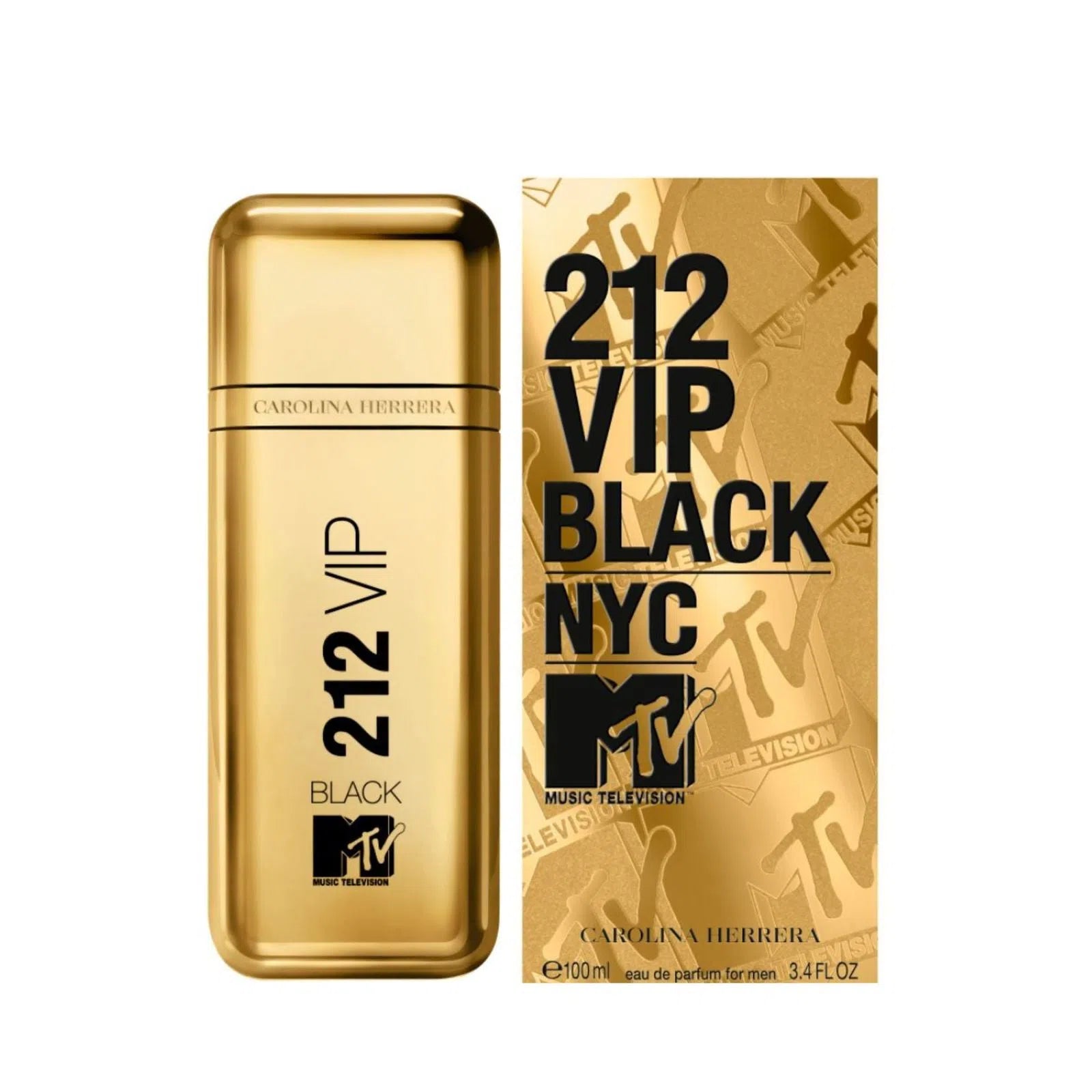 Perfume Carolina Herrera 212 VIP Black NYC MTV EDP M 100