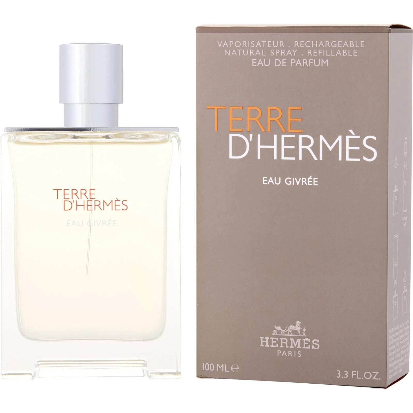 Perfume Hermès Terre D'Hermes Eau Givree EDP (M) / 100 ml - 3346130012245- 1 - Prive Perfumes Honduras