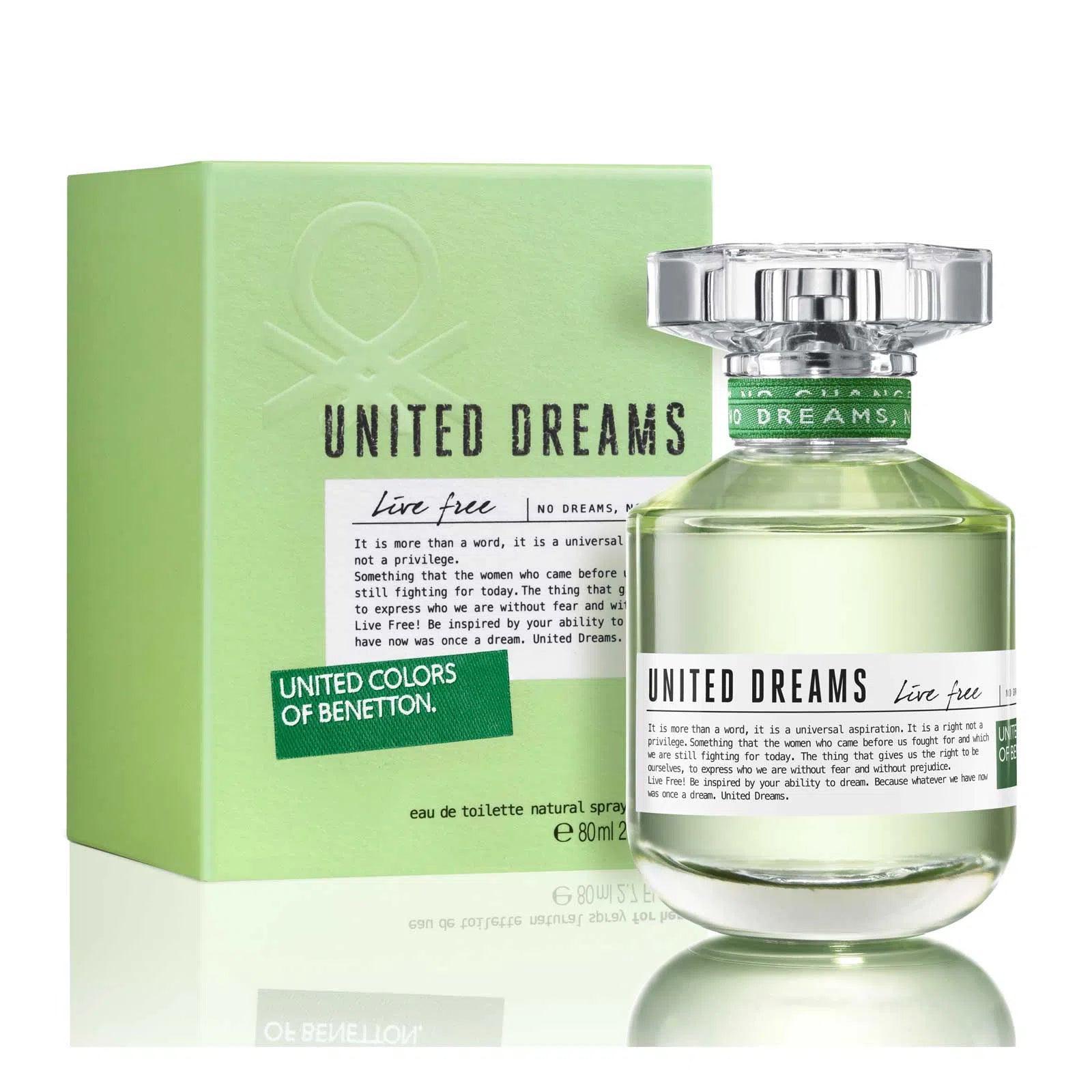 Perfume United Colors of Benetton Live Free EDT (W) / 80 ml - 8433982017124- 1 - Prive Perfumes Honduras