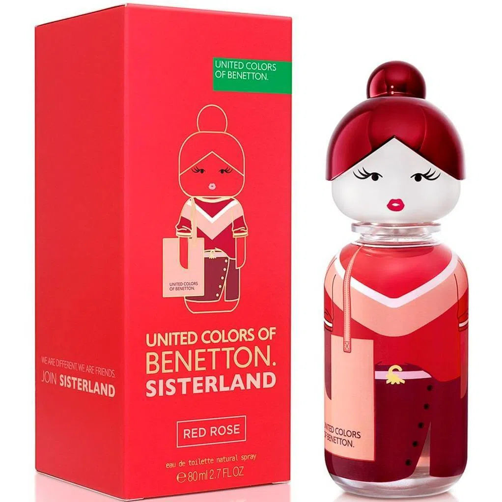 Perfume United Colors of Benetton Sisterland Red Rose EDT (W) / 80 ml - 8433982018749- 1 - Prive Perfumes Honduras