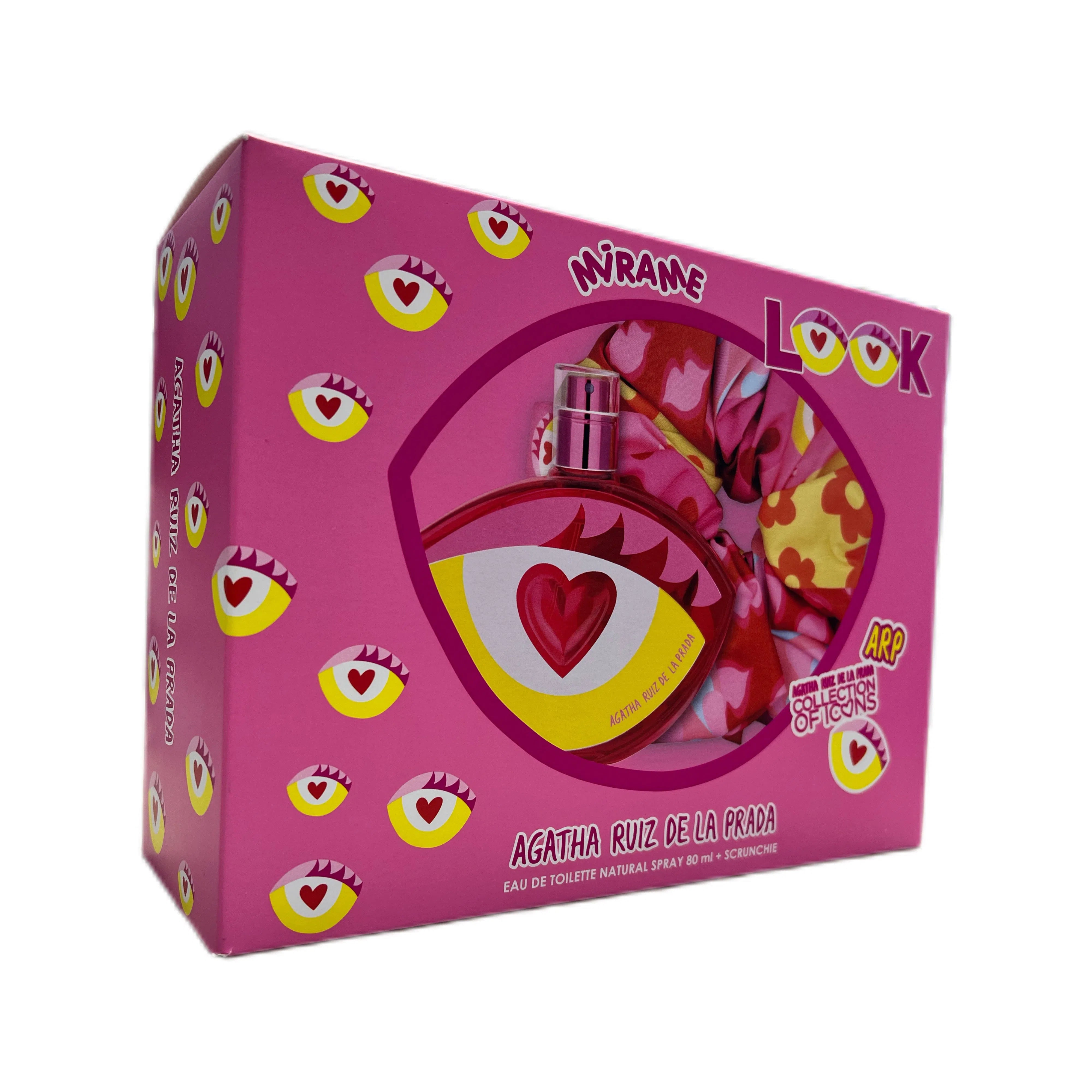Estuche Agatha Ruiz De La Prada Look at Me EDT (W) / 2 Pc SP 80 ml; Scrunchie - 1 - Privé Perfumes Honduras