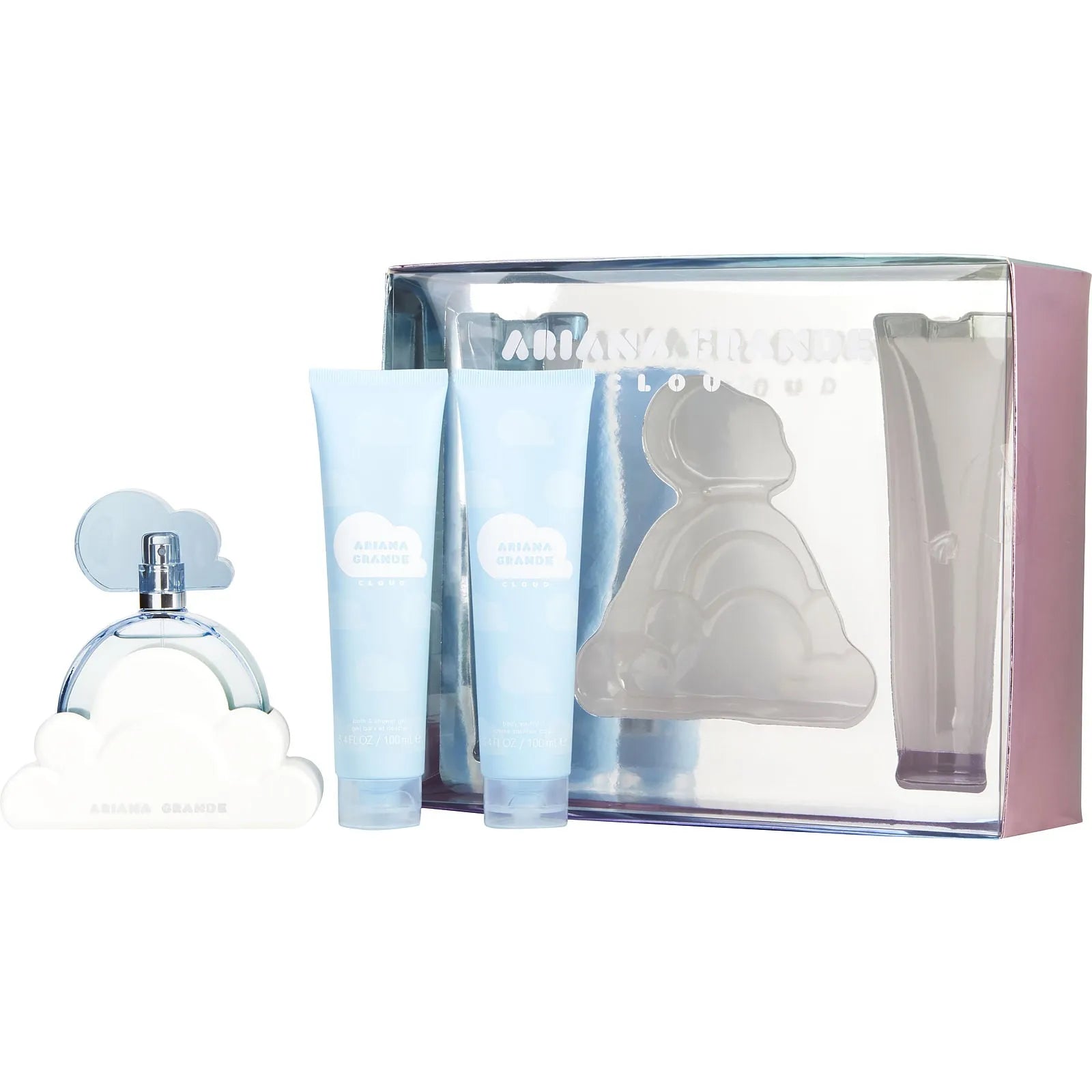 Estuche Ariana Grande Cloud EDP (W) / 3 Pc SP 100 ml; Body Soufflé 100 ml; SG 100 ml - 1 - Privé Perfumes Honduras