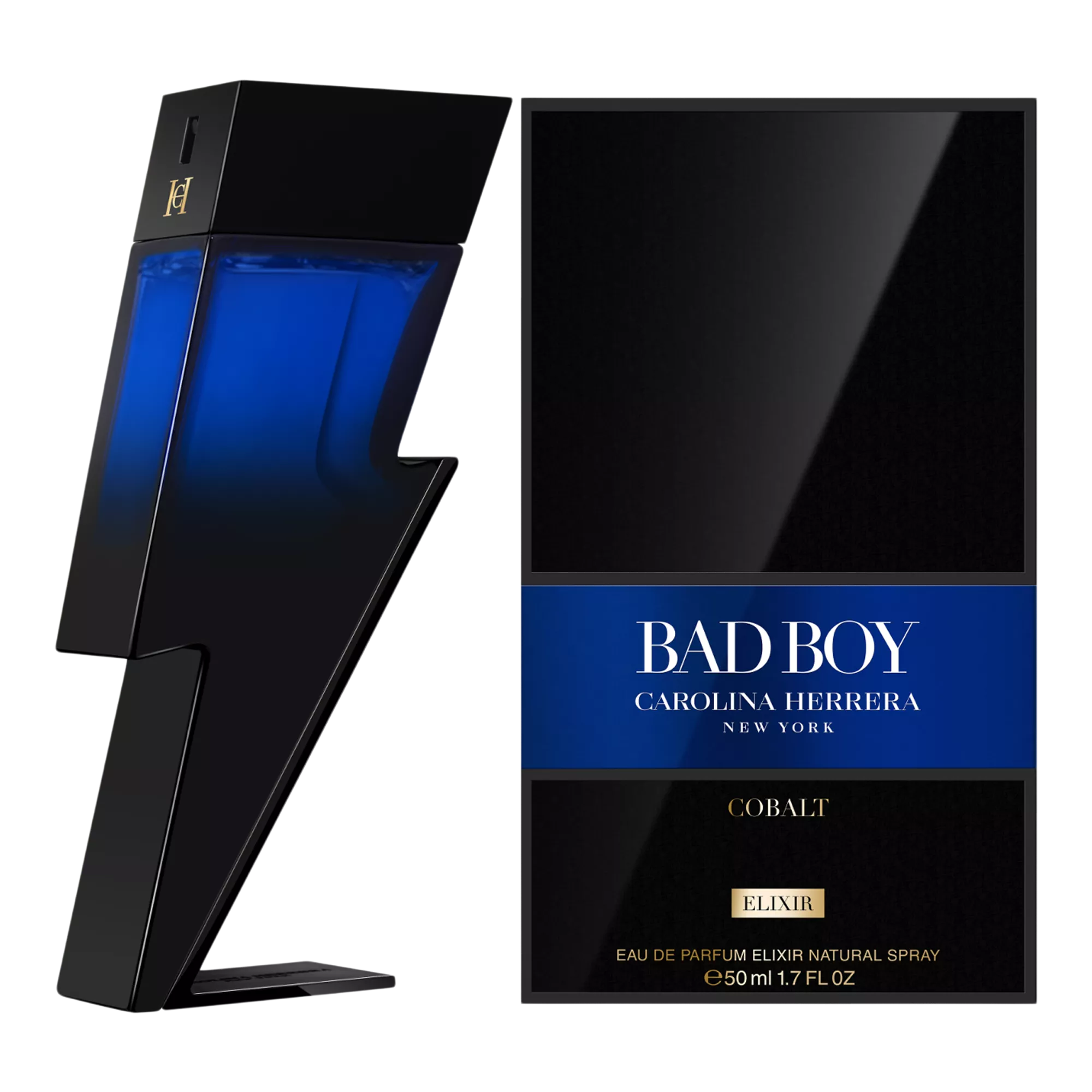  Carolina Herrera Bad Boy Cobalt Elixir EDP (M) - 1 - Privé Perfumes Honduras