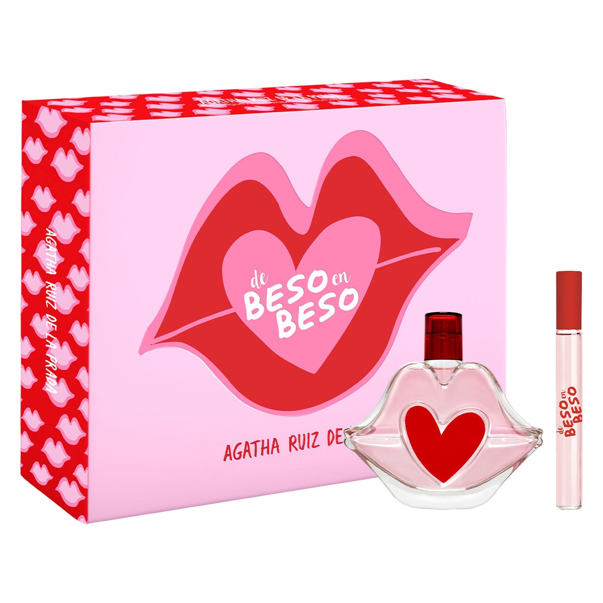 Estuche Agatha Ruiz De La Prada De Beso en Beso EDT (W) / 2 Pc SP 100 ml; Mini 10 ml - 2 - Privé Perfumes Honduras