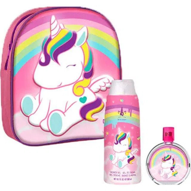 Estuche Air-Val Eau My Unicorn Backpack EDT (G) / 3 Pc SP 50 ml; SG 75 ml; Backpack - 8411114089874- 1 - Prive Perfumes Honduras