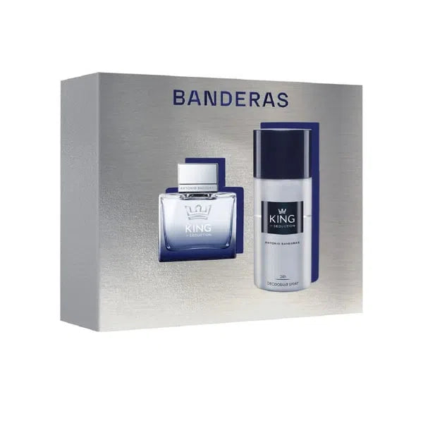 Estuche Antonio Banderas King of Seduction EDT (M) / 2 Pc 100 ml; DEO 150 ml - 1 - Privé Perfumes Honduras