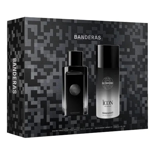 Estuche Antonio Banderas The Icon EDP (M) / 2 Pc SP 100 ml; DEO 150 ml - 1 - Privé Perfumes Honduras