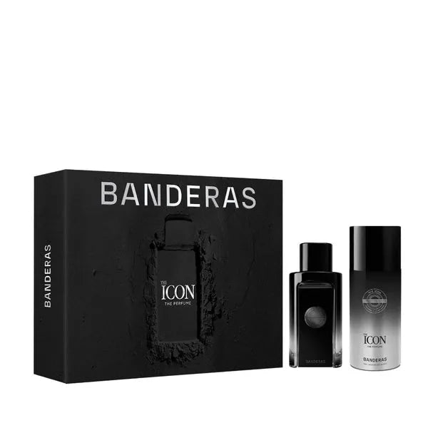 Estuche Antonio Banderas The Icon EDP (M) / SP 100 ml; DEO 150 ml - 1 - Privé Perfumes Honduras