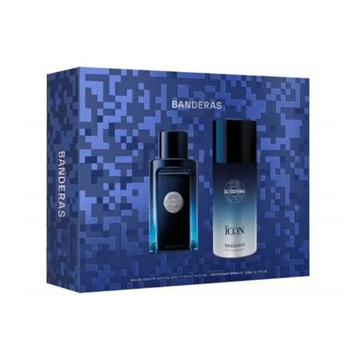Estuche Antonio Banderas The Icon EDT (M) / 2 Pc SP 100 ml; DEO 150 ml - 1 - Privé Perfumes Honduras