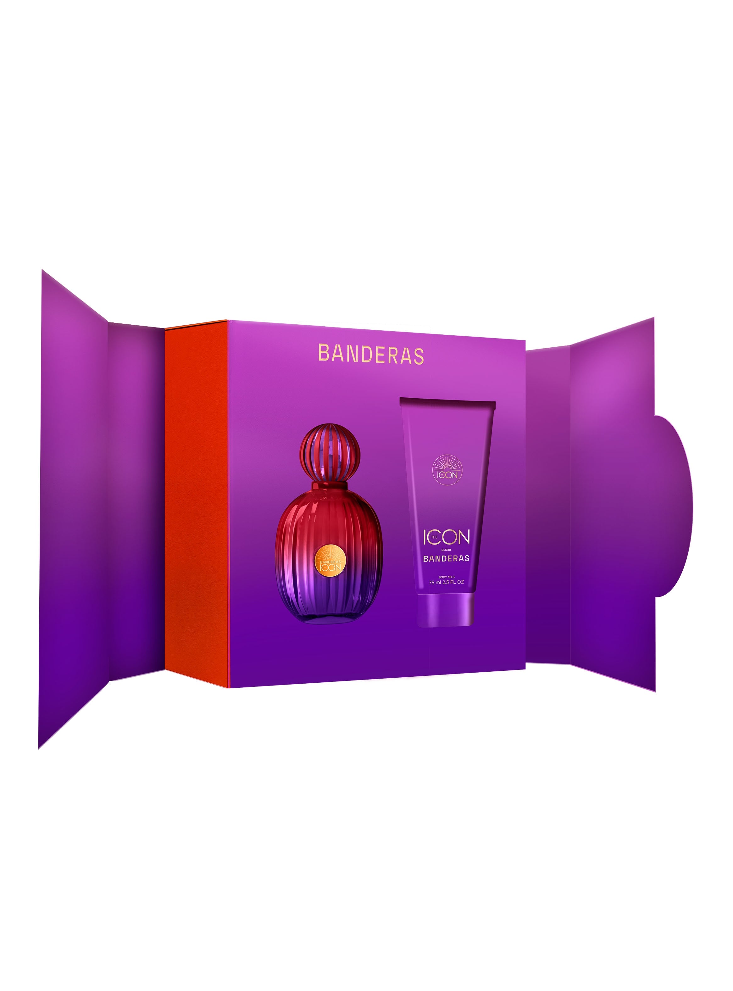Estuche Antonio Banderas The Icon Elixir Woman EDP (W) / 2 Pc SP 100 ml; BL 75 ml - 2 - Privé Perfumes Honduras