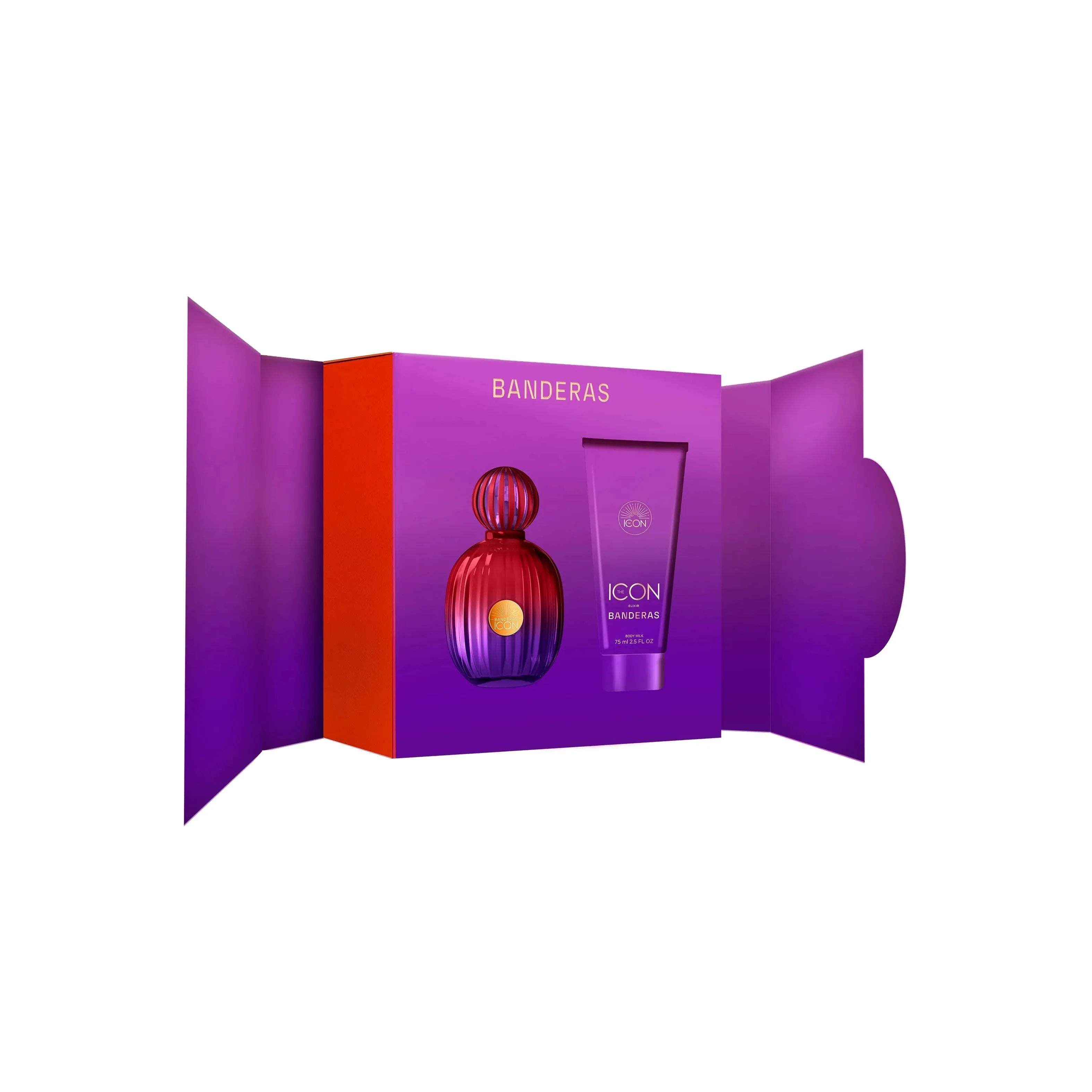 Estuche Antonio Banderas The Icon Elixir Woman EDP (W) / 2 Pc SP 100 ml; BL 75 ml - 2 - Privé Perfumes Honduras