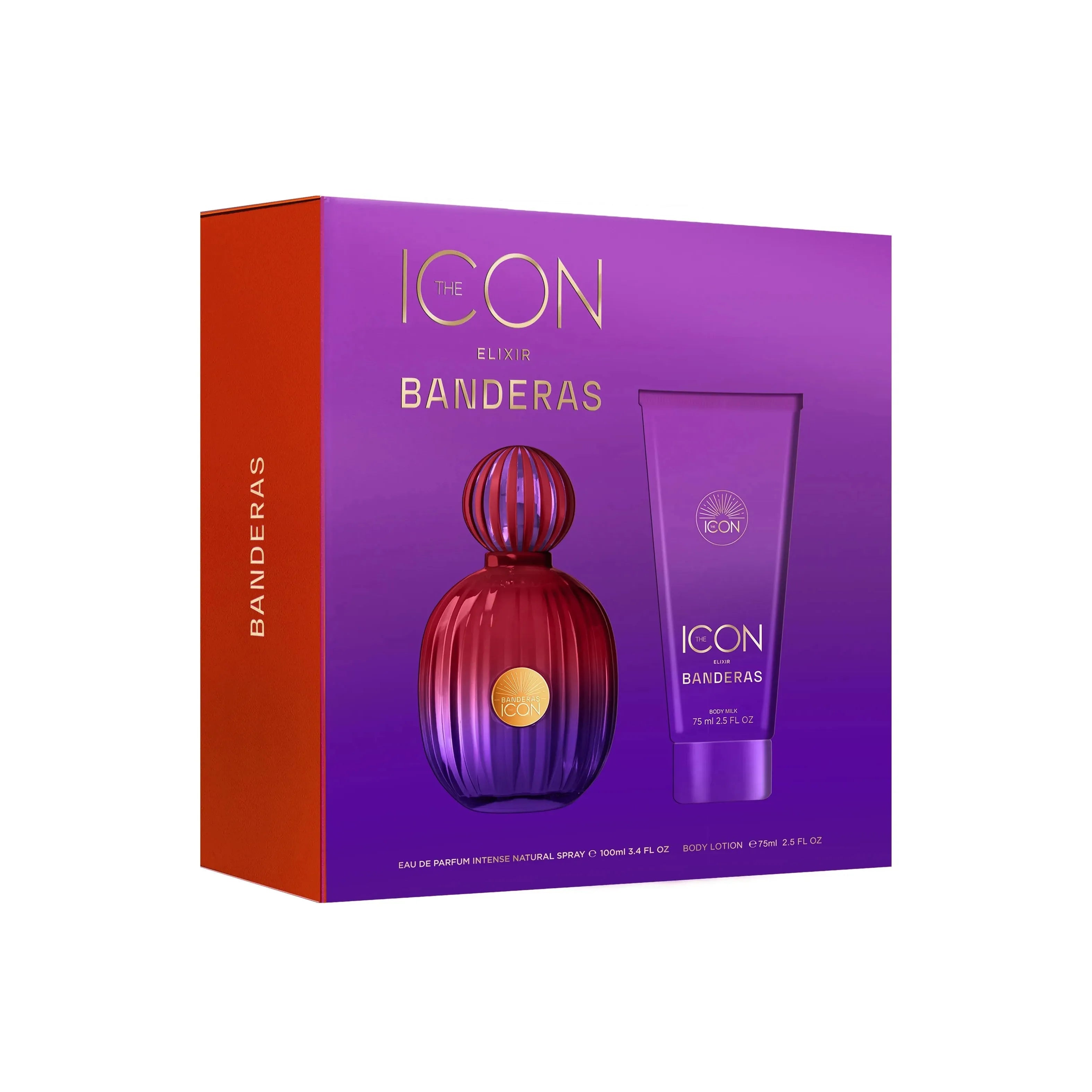 Estuche Antonio Banderas The Icon Elixir Woman EDP (W) / 2 Pc SP 100 ml; BL 75 ml - 3 - Privé Perfumes Honduras