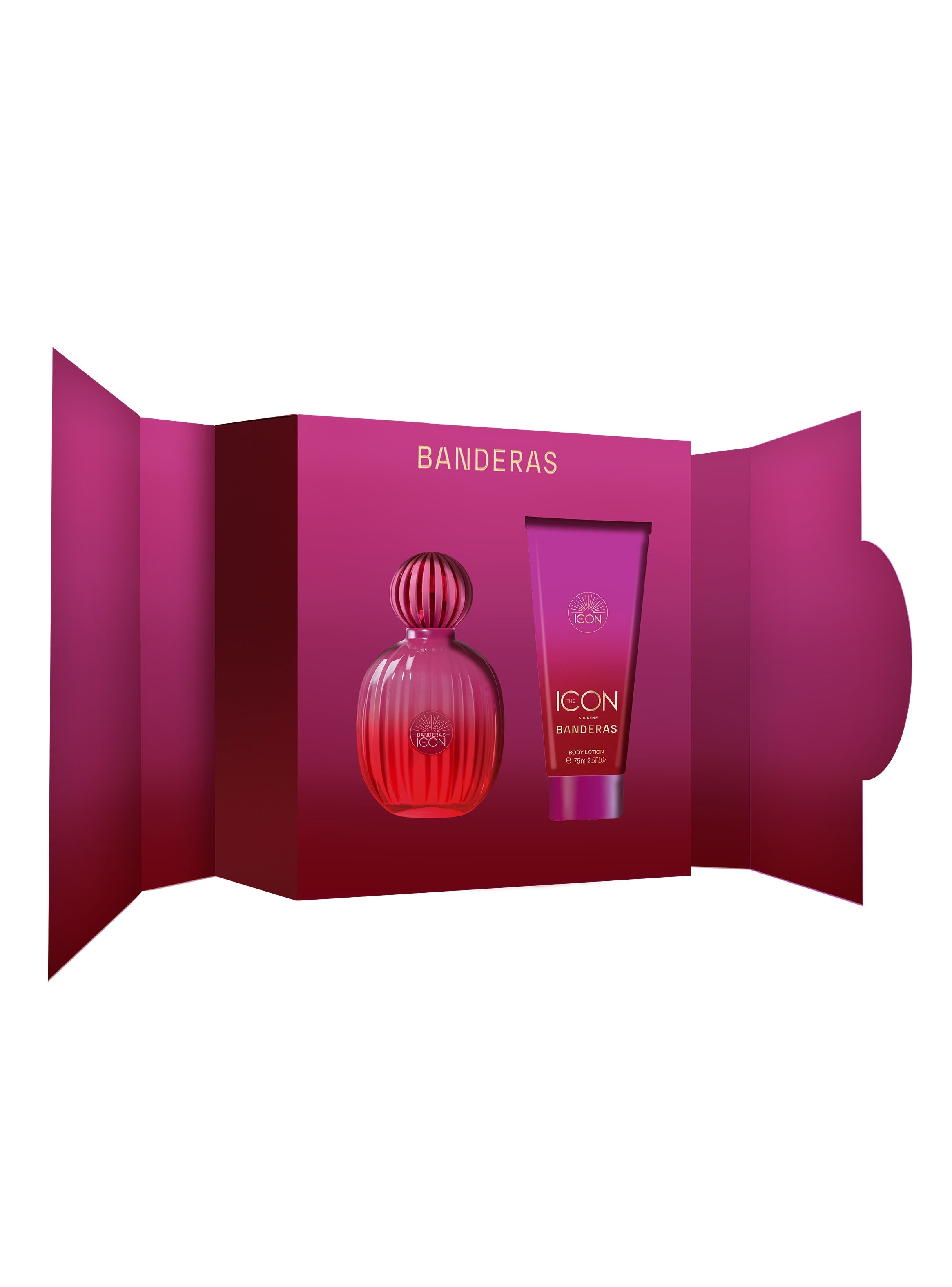 Estuche Antonio Banderas The Icon Supreme EDP Intense (W) / 2 Pc SP 100 ml; DEO 150 ml - 2 - Privé Perfumes Honduras