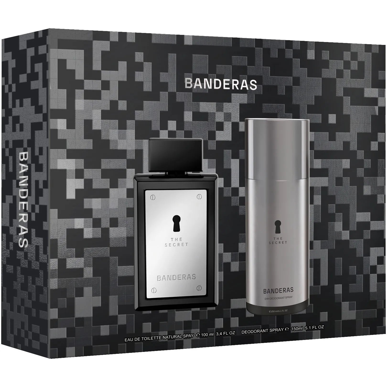 Estuche Antonio Banderas The Secret EDT (M) / 2 Pc SP 100 ml; DEO 150 ml - 1 - Privé Perfumes Honduras