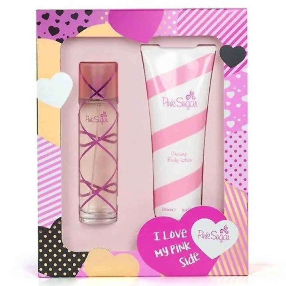 Estuche Aquolina Pink Sugar EDT (W) / 2 Pc SP 100 ml; BL 250 ml - 1 - Privé Perfumes Honduras