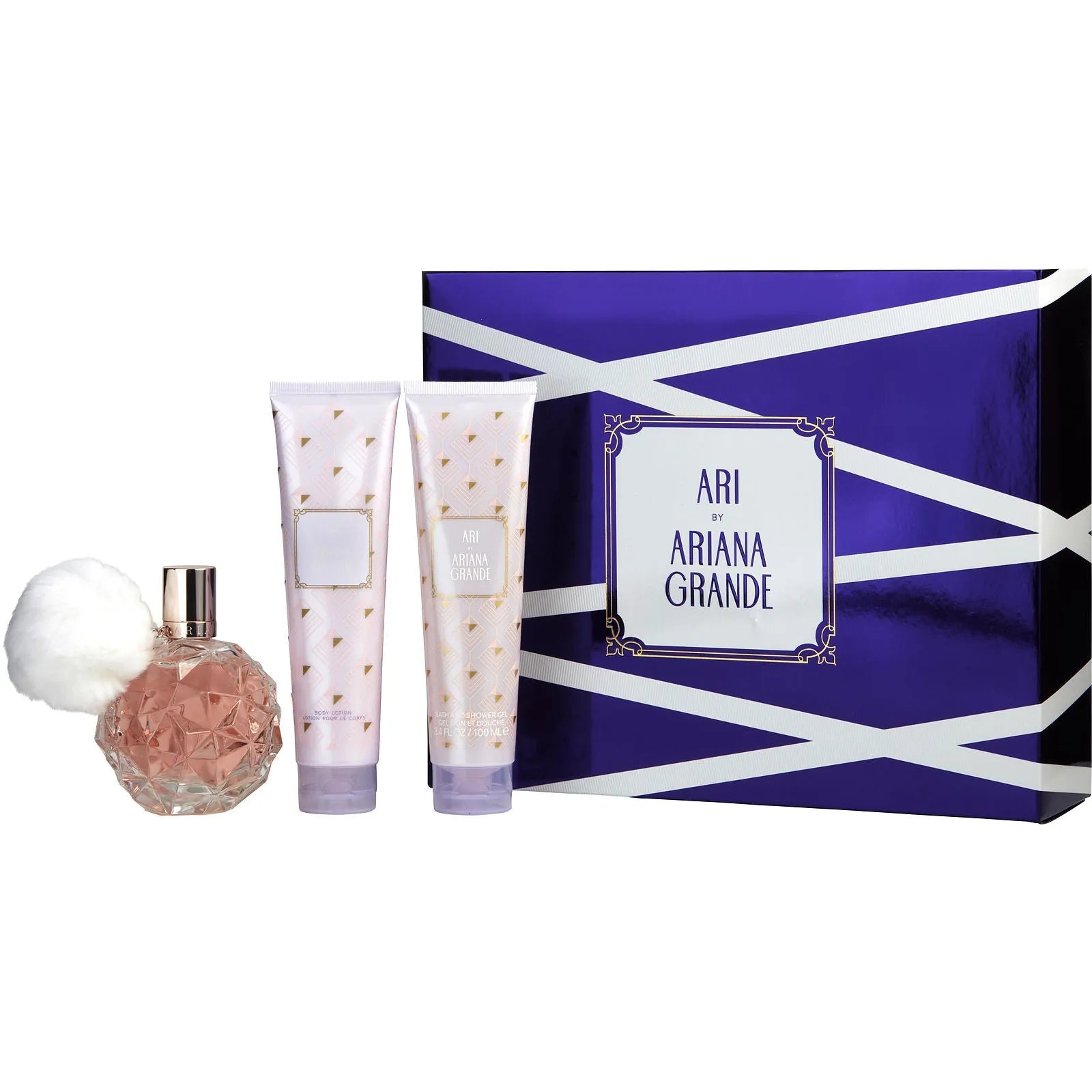 Estuche Ariana Grande Ari EDP (W) / 3 Pc SP 100 ml; BL 100 ml; SG 100 ml - 1 - Privé Perfumes Honduras