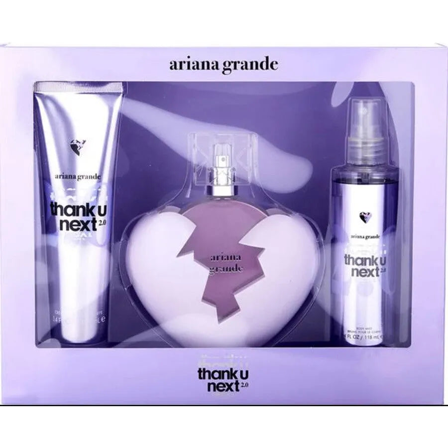 Estuche Ariana Grande Thank U Next 2.0 EDP (W) / 3 Pc SP 100 ml; SG 100 ml; BL 100 ml - 1 - Privé Perfumes Honduras