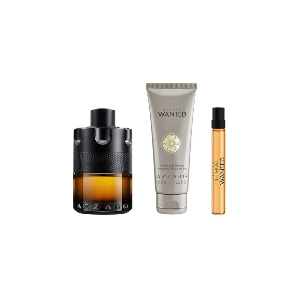 Estuche Azzaro The Most Wanted Parfum (M) / 3 Pc SP 100 ml; SP 10 ml; SG 75 ml - 3 - Privé Perfumes Honduras