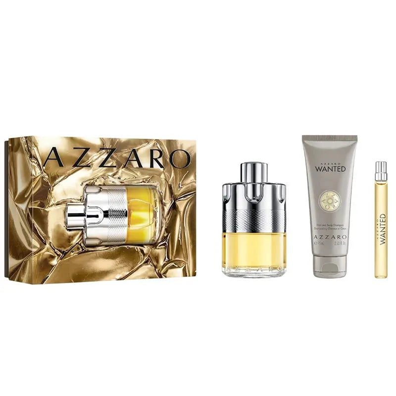 Estuche Azzaro Wanted Homme EDT (M) / 3 Ps SP 100 ml; AS 75 ml; SP 10 ml - 1 - Privé Perfumes Honduras
