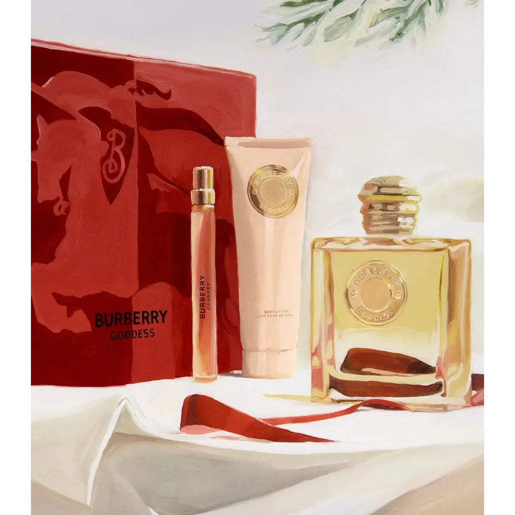 Estuche Burberry Goddess EDP (W) / 3 Pc SP 100 ml; BL 75 ml; PS 10 ml - 2 - Privé Perfumes Honduras
