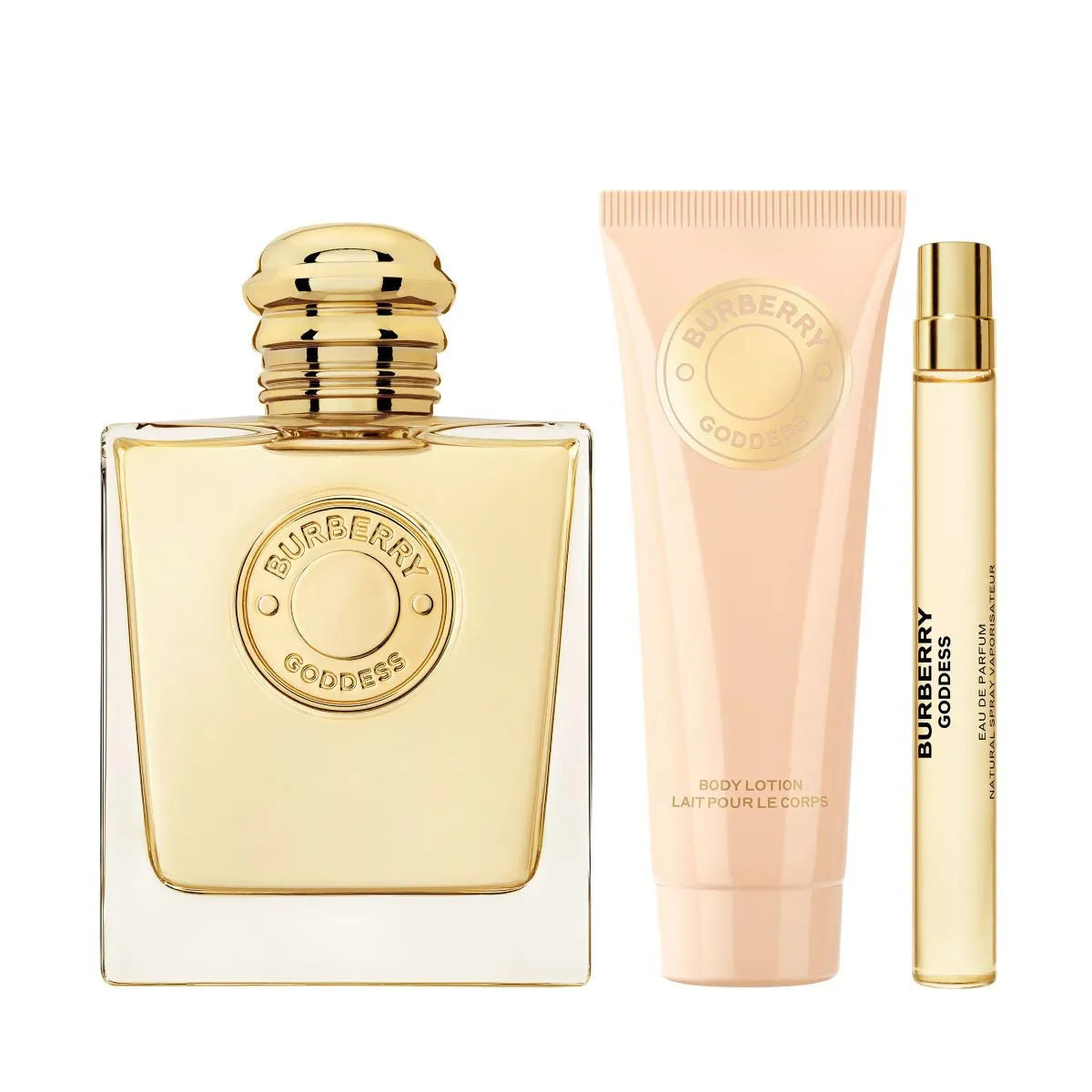 Estuche Burberry Goddess EDP (W) / 3 Pc SP 100 ml; BL 75 ml; TS 10 ml - 3 - Privé Perfumes Honduras