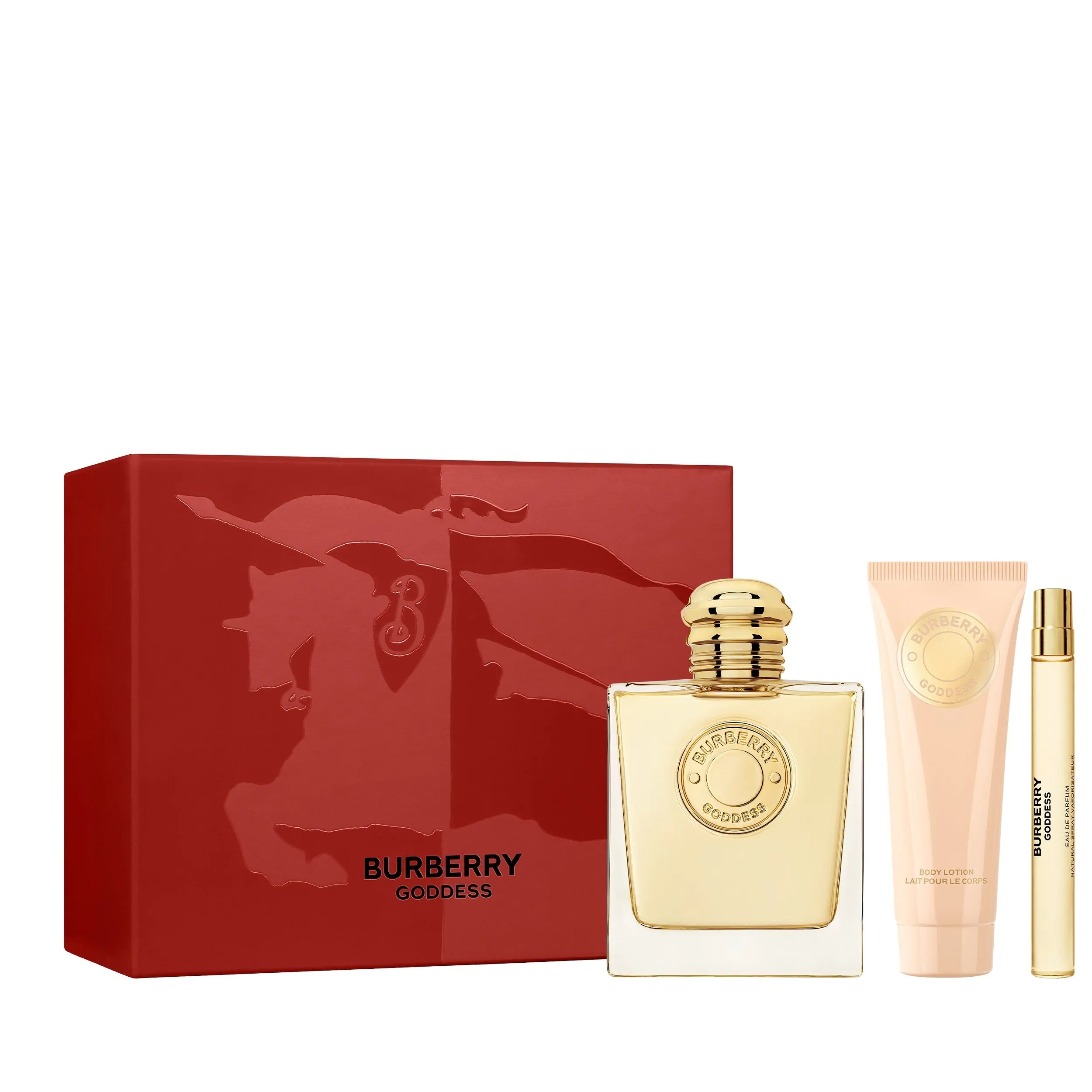 Estuche Burberry Goddess Estuche EDP (W) / 3 Pc SP 100 ml; SP 10 ml; BL 75 ml - 1 - Privé Perfumes Honduras