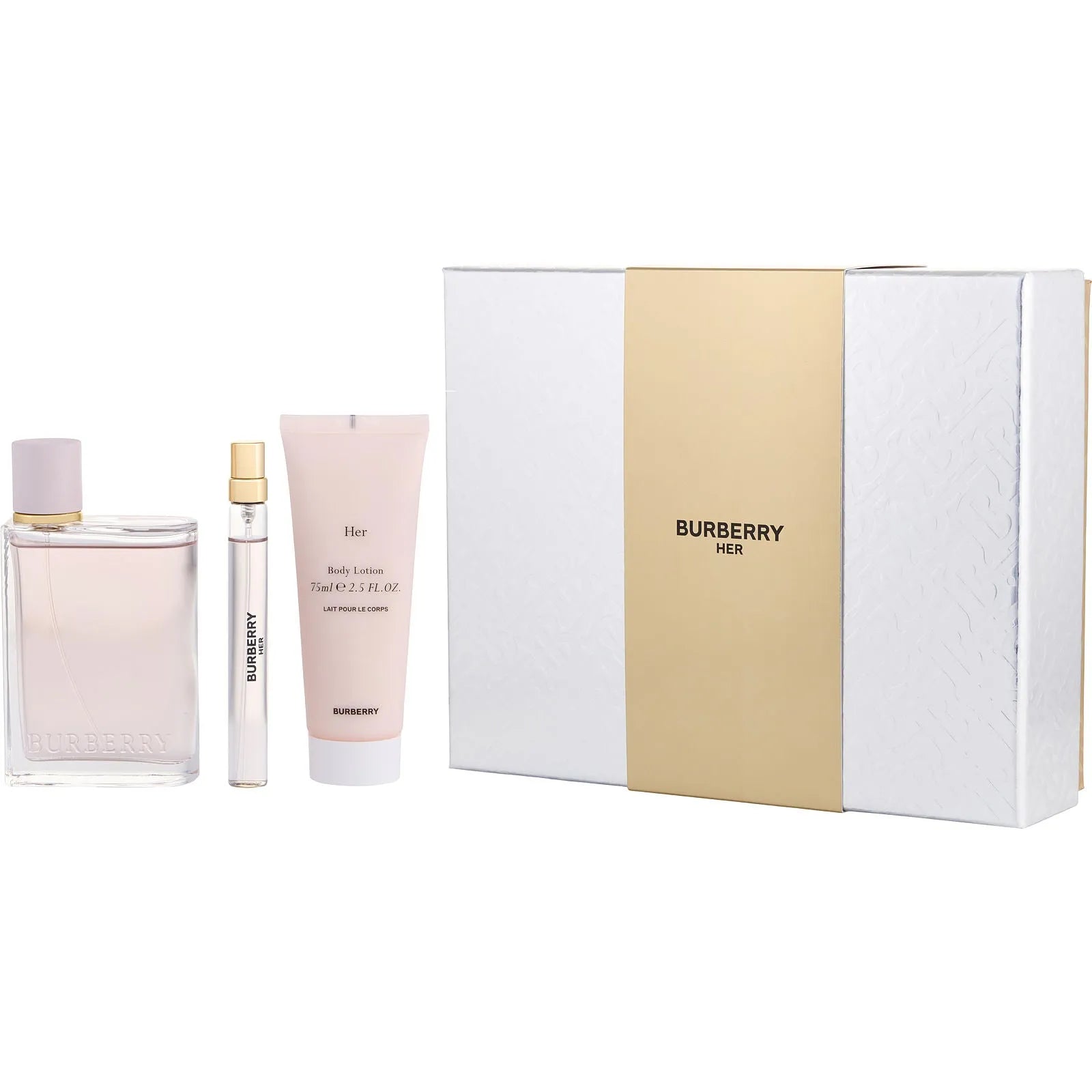 Estuche Burberry Her EDP (W) / 3 Pc SP 100 ml; BL 75 ml; PS 10 ml - 2 - Privé Perfumes Honduras