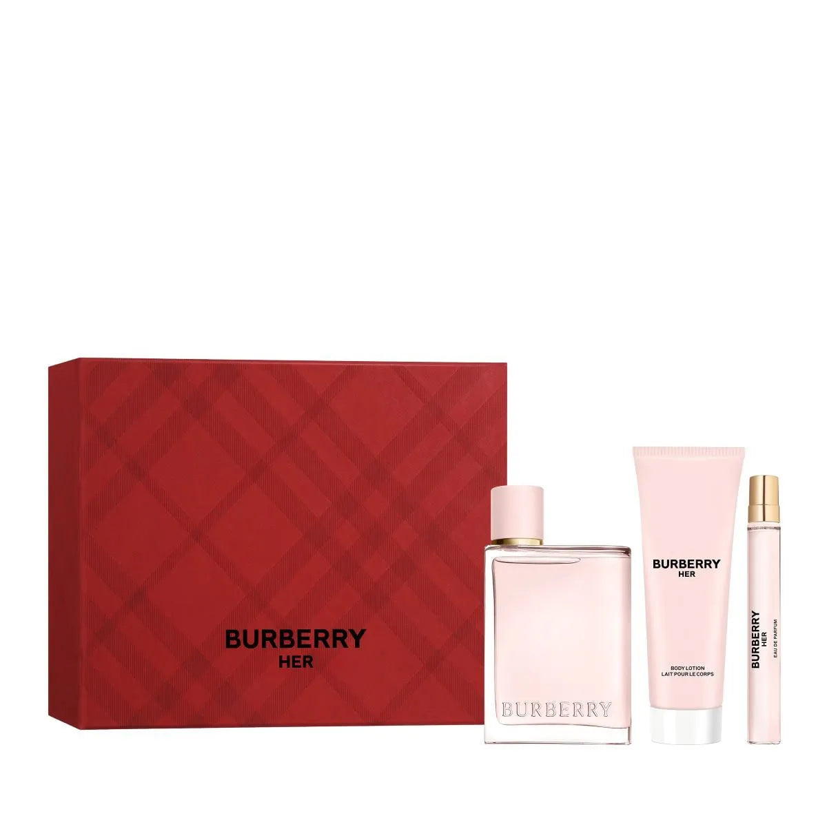 Estuche Burberry Her EDP (W) / 3 Pc SP 100 ml; BL 75 ml; TS 10 ml - 2 - Privé Perfumes Honduras