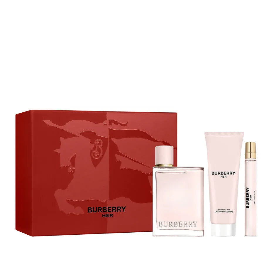 Estuche Burberry Her EDP (W) / 3 Pc SP 100 ml; SP 10 ml; BL 75 ml - 1 - Privé Perfumes Honduras