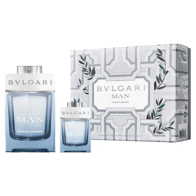 Estuche Bvlgari Bvlgari Man Glacial Essence EDP (M) / 2 Pc SP 100 ml; SP 15 ml - 1 - Privé Perfumes Honduras