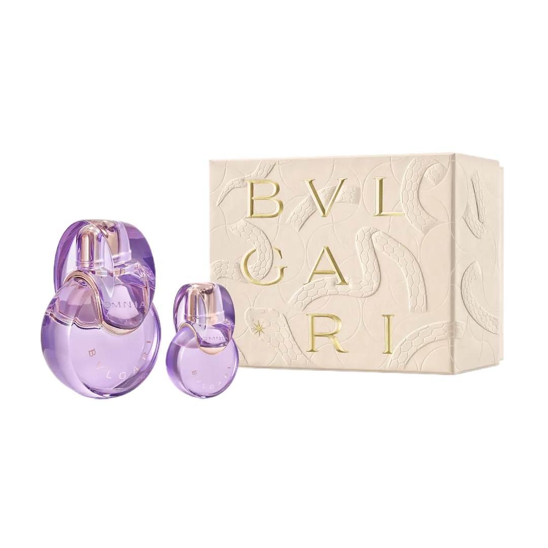 Estuche Bvlgari Omnia Amethyste EDT (W) / 2 Pc SP 100 ml; Mini SP 15 ml - 1 - Privé Perfumes Honduras