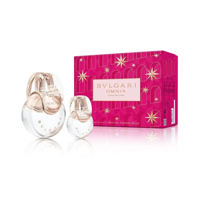Estuche Bvlgari Omnia Crystalline EDT (W) / 2 Pc SP 100 ml; SP 15 ml - 1 - Privé Perfumes Honduras
