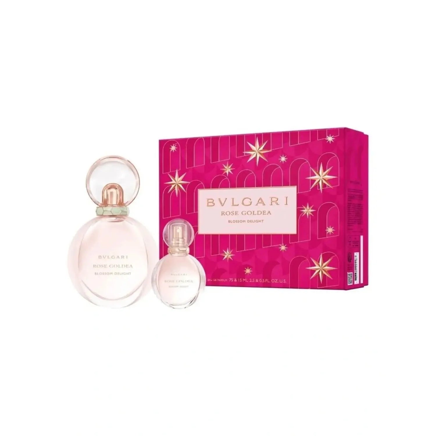 Estuche Bvlgari Rose Goldea Blossom Delight EDP (W) / 2 Pc SP 75 ml; SP 15 ml - 1 - Privé Perfumes Honduras