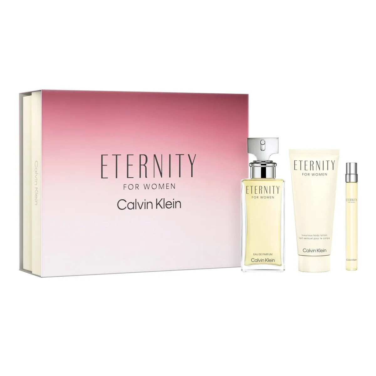 Estuche Calvin Klein Eternity For Women EDP (W) / 3 Pc SP 100 ml; BL 200 ml; SP 10 ml - 2 - Privé Perfumes Honduras