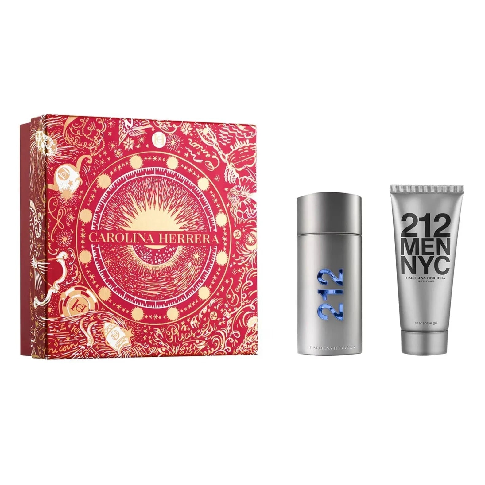 Estuche Carolina Herrera 212 Men NYC EDT (M) / 2 Pc SP 100 ml; SG 100 ml - 1 - Privé Perfumes Honduras