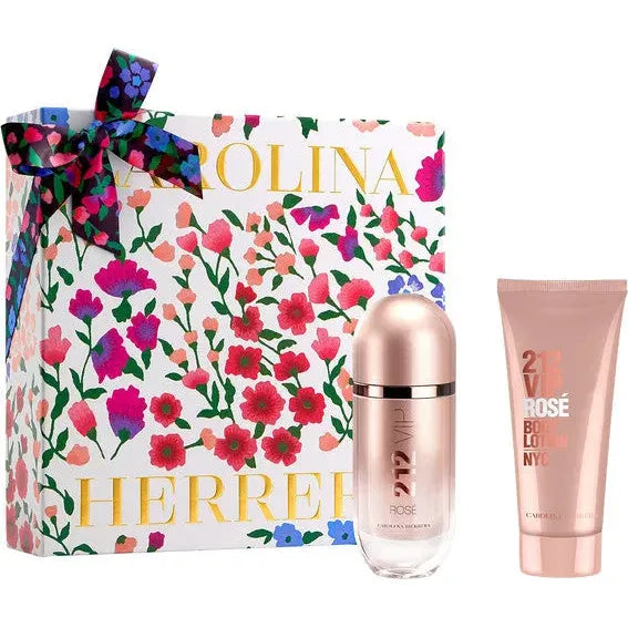 Estuche Carolina Herrera 212 VIP Rosé EDP (W) / 2 Pc SP 80 ml; BL 100 ml - 1 - Privé Perfumes Honduras
