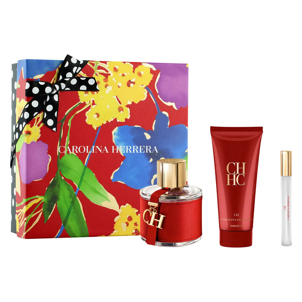 Estuche Carolina Herrera CH EDT (W) / 3 Pc SP 100 ml; BL 100 ml; SP 10 ml - 1 - Privé Perfumes Honduras