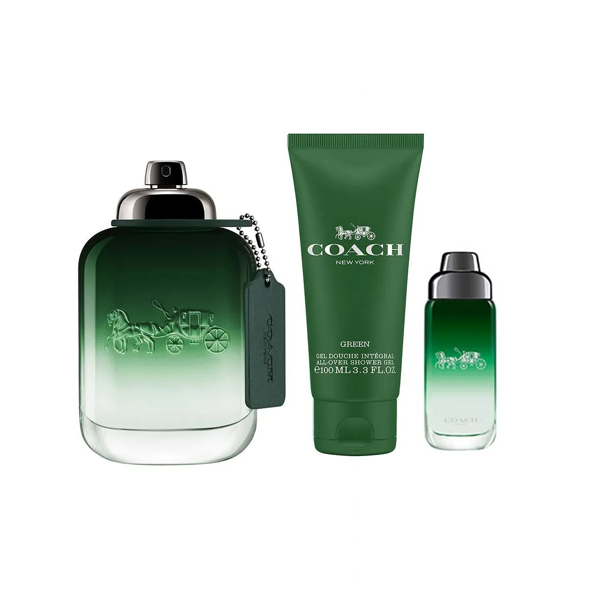 Estuche Coach For Men Green EDT (M) / 3 Pc SP 100 ml; SP 15 ml; SG 100 ml - 3 - Privé Perfumes Honduras