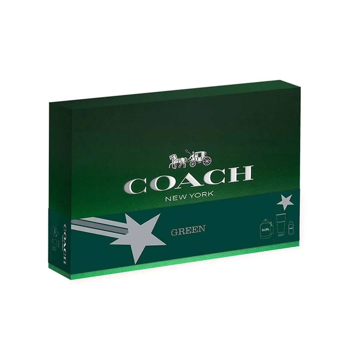 Estuche Coach For Men Green EDT (M) / 3 Pc SP 100 ml; SP 15 ml; SG 100 ml - 4 - Privé Perfumes Honduras