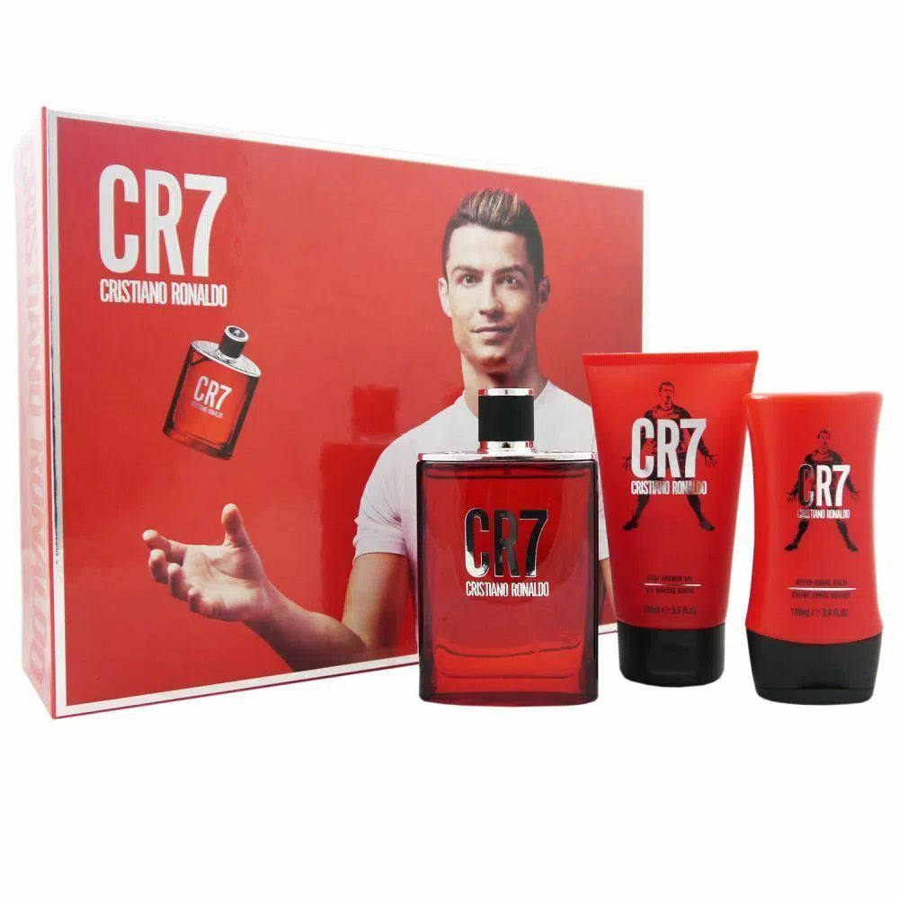 Estuche Cristiano Ronaldo CR7 EDT (M) / 3 Pc SP 100 ml; SG 150 ml; ASB 100 ml - 1 - Privé Perfumes Honduras