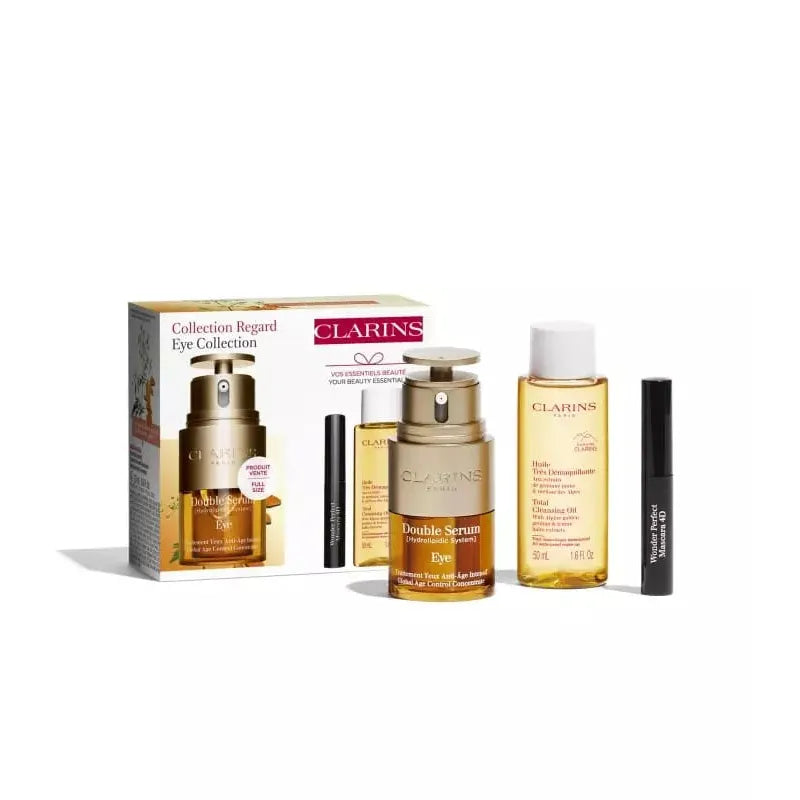Estuche Cuidado Facial Clarins Double Serum Eye (Coffret Loyalty) / DS Eye; tratamiento contorno - 1 - Privé Perfumes Honduras