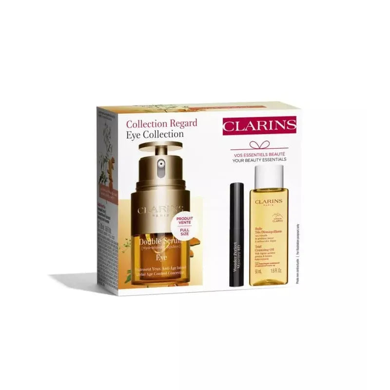 Estuche Cuidado Facial Clarins Double Serum Eye (Coffret Loyalty) / DS Eye; tratamiento contorno - 2 - Privé Perfumes Honduras