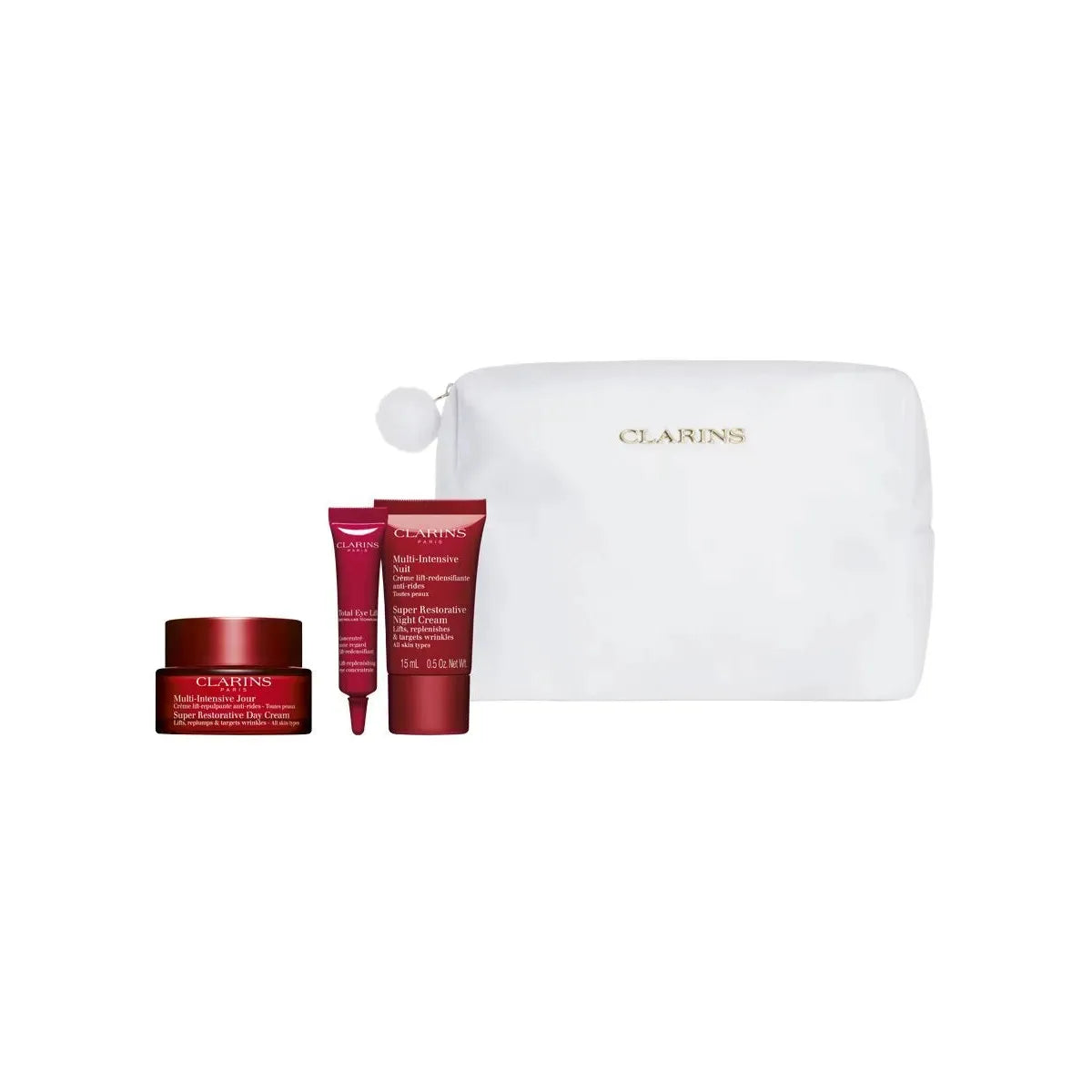 Estuche Cuidado Facial Clarins Multi-Intensive (Coffret Navideño 2025) / Día 50 ml; Noche 15 ml; Contorno de Ojos; DS monodosis - 2 - Privé Perfumes Honduras