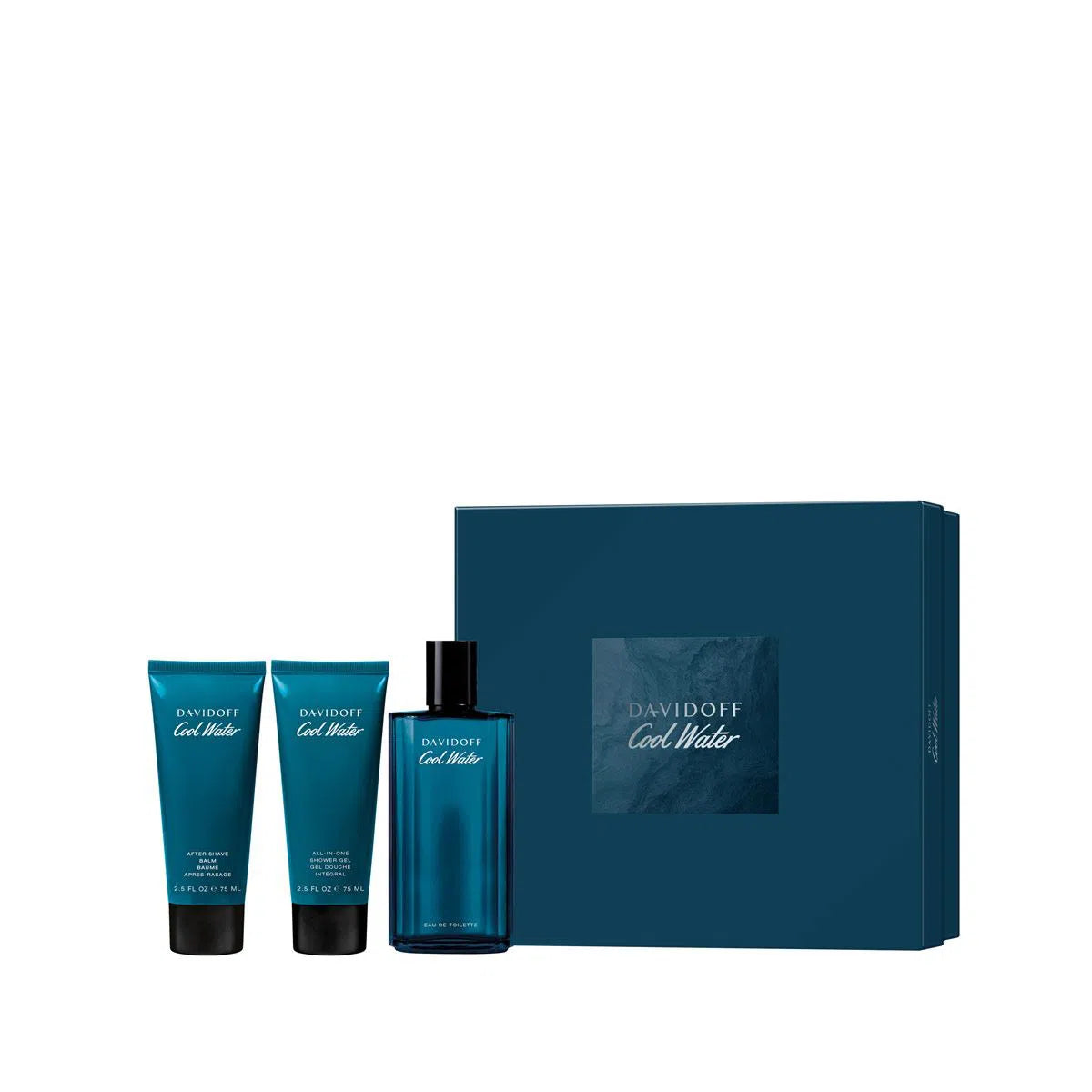 Estuche Davidoff Cool Water EDT (M) / 3 Pc SP 125 ml; SG 75 ml; ASB 75 ml - 3616304957512- 1 - Prive Perfumes Honduras