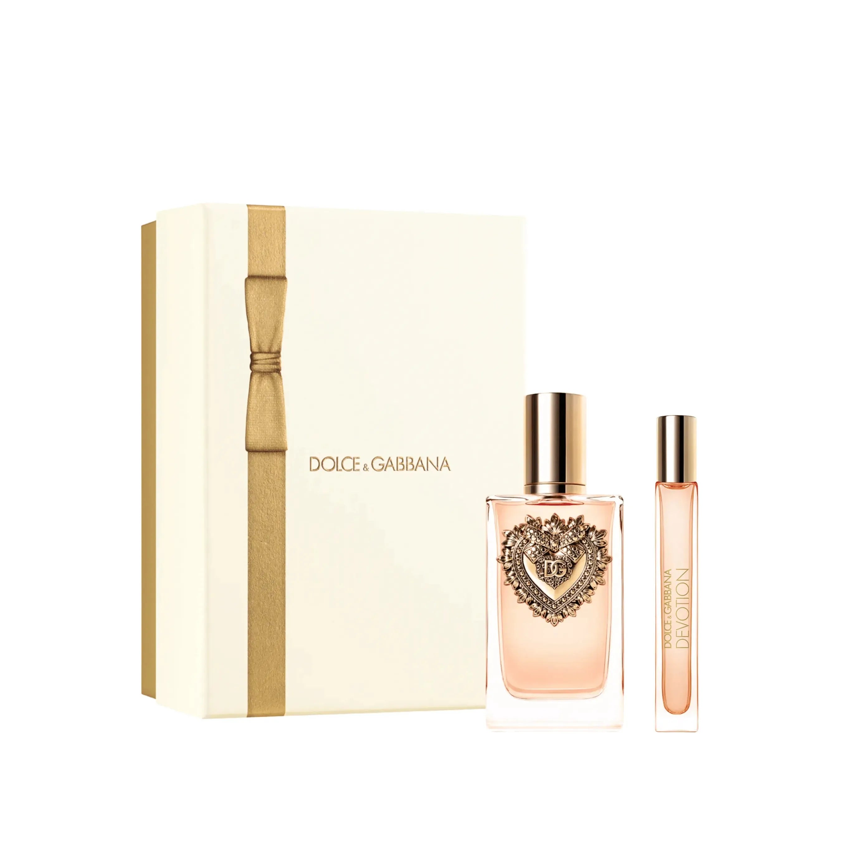 Estuche Dolce & Gabbana Devotion EDP (W) / 2 Pc SP 100 ml; Mini SP 10 ml - 1 - Privé Perfumes Honduras
