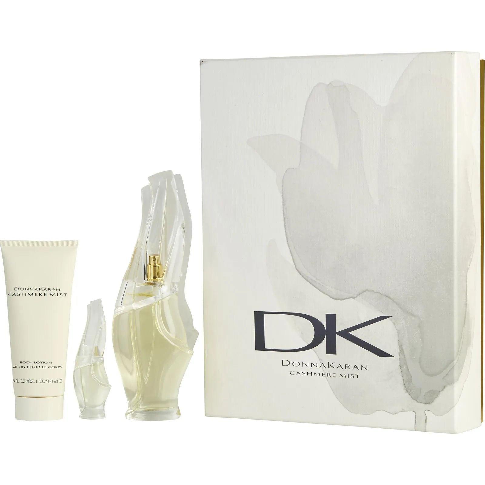 Estuche Donna Karan Cashmere Mist EDP (W) / 3 Pc SP 100 ml; BL 100 ml; Mini SP 15 ml - 1 - Privé Perfumes Honduras