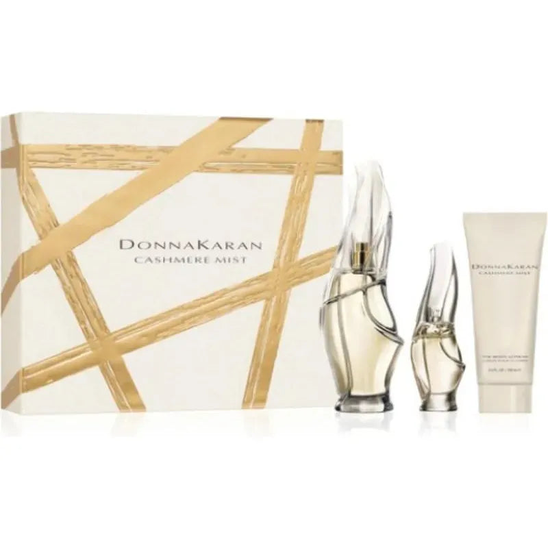 Estuche Donna Karan Cashmere Mist EDP (W) / 3 Pc SP 100 ml; BL 100 ml; Mini SP 15 ml - 1 - Privé Perfumes Honduras