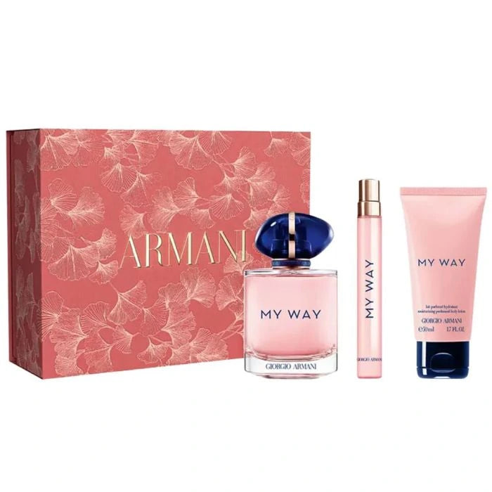 Estuche Giorgio Armani My Way EDP (W) / 3 Pc SP 90 ml; SP 10 ml; BL 50 ml - 1 - Privé Perfumes Honduras