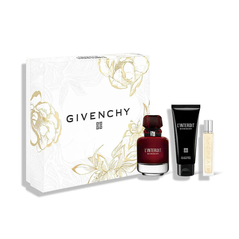 Estuche Givenchy L'Interdit Eau de Parfum Rouge (W) / 3 Pc SP 80 ml; BL 100 ml; SP 15 ml - 1 - Privé Perfumes Honduras