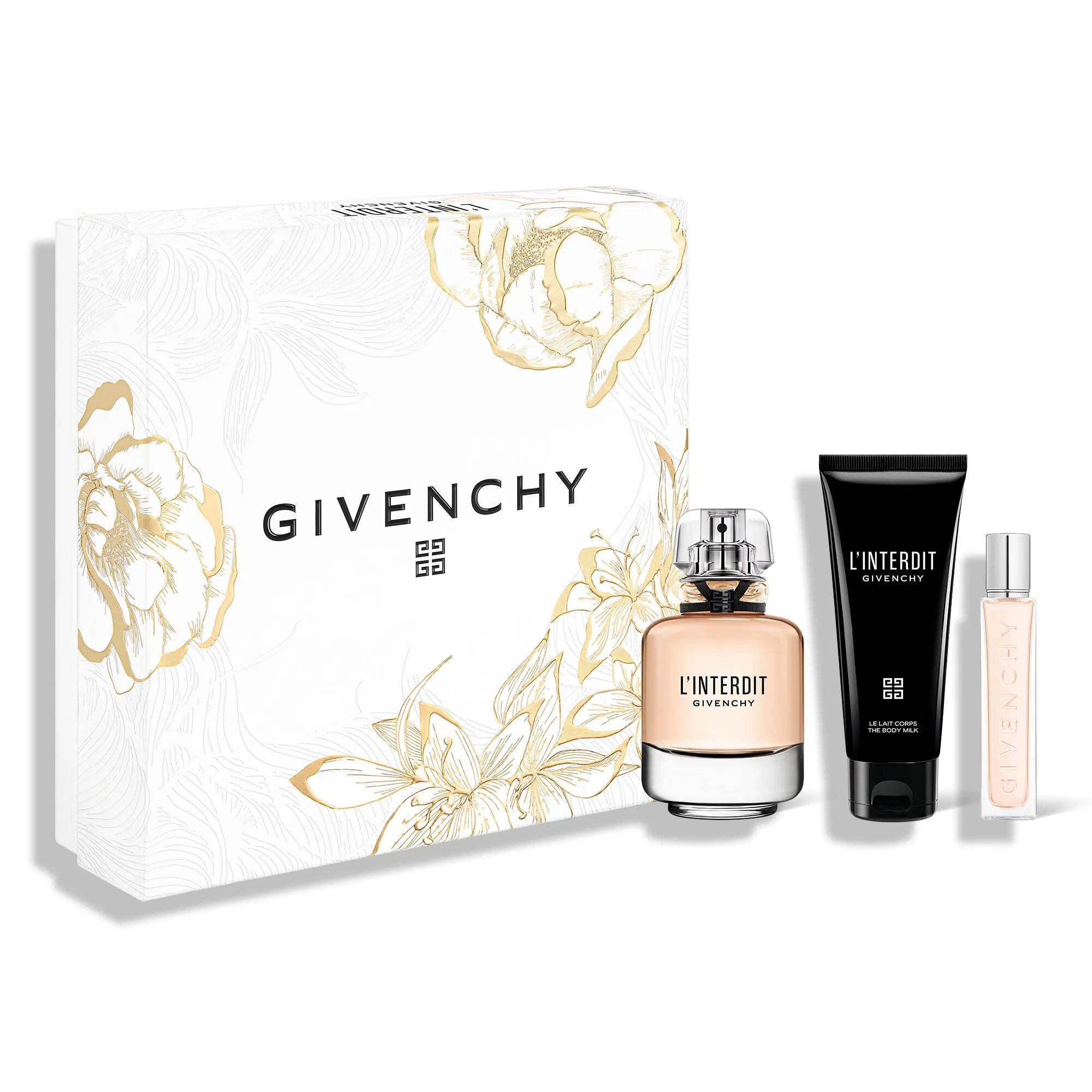 Estuche Givenchy L'Interdit EDP (W) / 3 Pc SP 80 ml; SP 15 ml; BL 100 ml - 1 - Privé Perfumes Honduras